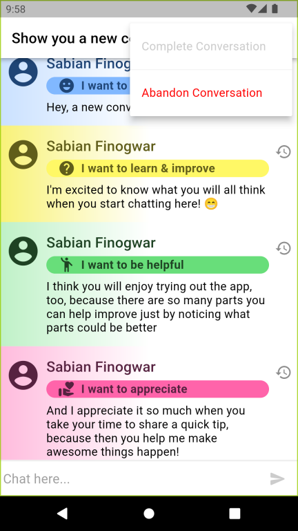 Inside a conversation